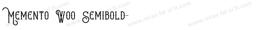 Memento W00 Semibold字体转换